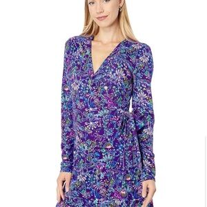 Lilly Pulitzer Women's Rilla Sleeved Romper - Purple Berry - XL - NWT